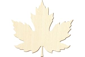 BÜTIC GMBH Holz Ahornblatt V1 - Deko Zuschnitte 3-50cm, Größe:5cm, Pack mit:50 Stück