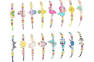 Homgaty Friendship Bracelets for Girls, 16pcs Cute Adjustable Handmade Braided Bracelets, Multi-color Woven Bracelets Jewellery Party Bag Fillers for Kids