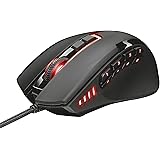 Trust Gaming GXT 164 Sikanda MMO Gaming Mouse for PC and Laptop, 12 Programmable Buttons with On-Board Memory , Black