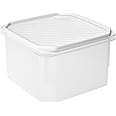 TATAY Airtight Food Container, 2.9 L Capacity, Flexible Pressure Lid, BPA Free, Microwave And Dishwasher Safe, Blue Dimensions: 18.5 X 18.5 X 12.2 Cm