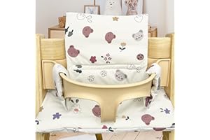 WANDGU Coussin de Chaise Haute Stokke: Coussin de Siège Doux pour Bébés et Tout Petit avec Revêtement Laminé, Coussin de Rechange, Accessoires de Chaise Haute Compatible avec Stokke, Tripp, Trapp