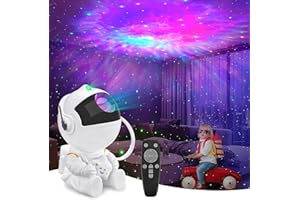 ENOKIK Astronaut Galaxy Star Projector, Starry Night Light with Remote Control, 360° Adjustable for Christmas, Birthdays, Valentine's Day