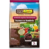 Flower - Worm Humus 3 L | 100% Vermicompost | with Humic and Fulvic Acids | Provides Nutrients | Improvement Soil and Substra