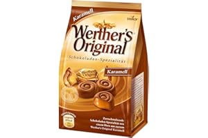 GENERICO Karamell - 153g - Caramelle al caramello originali con un ricciolo di caramello - Caramelle tedesche compatibili con Werther's Original