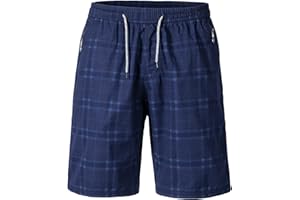 Harbrosrce Shorts Hommes Casual Eté en Coton Sportif Cargo Pantalon 3/4 Pantacourt Mode Léger Beach Shorts Respirant avec Poche et Taille élastique pour Homme