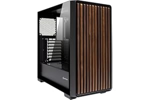 UNYKAch Caja ATX Revelat Madeira Black con Lateral de Cristal Templado Apta para Tarjetas de hasta 425 mm y Refrigeración Líquida de hasta 360 mm
