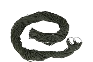 Hacbop Portable Outdoor Sport Hammock, Outdoor Camping Hammock Mesh Net for Beach Yard Travel Swing Hanging Bed