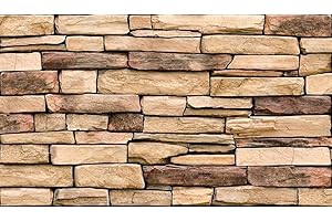 GRACE BALTIC Panneaux muraux en plastique PVC 3D (Ardoise Naturelle.)