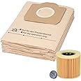 1 set da 10 sacchetti per aspirapolvere e 1 filtro a cartuccia, adatto per aspirapolvere multiuso Kärcher della serie WD3 e M