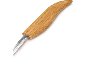 BeaverCraft C8 Coltello da Intaglio del Legno – Sloyd per Dettagli | Strumenti di Intaglio per Principianti e Bambini
