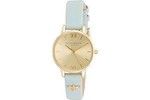 Olivia Burton OB16ES17 Zegarek, 30 mm, Miętowy/Złoty