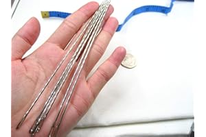 VOMONO Aghi in metallo extra lunghi da 15,2 cm, per tappezzeria e pelle, 3 pezzi