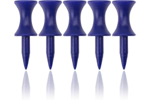 ECADDIE Blue Plastic Castle Golf Tees - 39mm / 1.5″ - 100 Pack