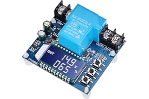 BEHOGAN Batteriewächter DC 6V-60V, Niederspannungs Abschaltung Schützt 30A, Batterie-Niederspannungs-Trennmodul mit LED-Display, Überentladungsschutz Batterie Monitor, Abschaltautomatik