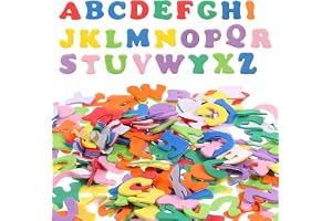 260 stycken skumgummi bokstäver självhäftande, färgglada bokstäver klistermärken, skumgummi bokstavsklistermärken, skumkliste