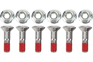 ‎PSYTFEI Ritzel Schrauben 6 stücke M8 Vernickelter Kettenrad Schrauben Satz Motorrad Kettenradschraube Und Muttersatz für YZ YZF KX KXF RM RMZ CR CRF