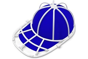 HAIOU Cap Washer Cage for Washing Baseball Caps, Hat Washer for Wardrobe Storage and Cap Cleaner Rack White