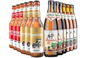 Fendt Bierpaket von BierSelect - 12 Fendt Biere in einem Paket - für Fans der Landwirtschaft, tolles Geschenk für Bierliebhaber