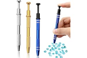Beylos 3Pcs Piercing Ball Grabber 4 Claw Design Piercing Clamp for IC Chip Electronic Components Nails Small Parts Holder Screws Nails Bolts Nuts Diamond Painting Beads