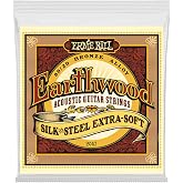 Ernie Ball Earthwood Silk & Steel Ekstra Yumuşak Akustik Gitar Telleri, 80/20 Bronz, &Ouml;l&ccedil;&uuml; 10-50