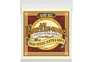 Ernie Ball Earthwood Silk and Steel Extra Soft 80/20 Bronze Acoustic Guitar Strings - 10-50 Gauge