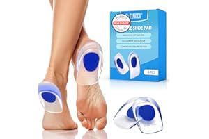 GELPRETTY 2 Paia Talloniera in Silicone per Tallonite,Plantari per Tallonite in Gel,Cuscinetti per tallone, Alleviare il dolore & Assorbe gli shock, Per Ridurre Pressione e Fastidi, per Sport/Daily Use