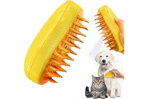HYDTQCL Spazzola Gatto con Vapore, Massaggio Estetico e Depilazione 3 In 1 Spazzola per Gatti con Vapore, Spazzola a Vapore per Gatti e Cani, Spazzola a Vapore Autopulente per Gatti (B)