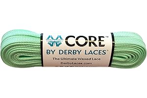 Derby Laces CORE Narrow 6mm Waxed Lace for Figure Skates, Roller Skates, Boots, and Regular Shoes