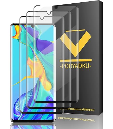 Kit Protection Huawei P30 Pro : 2 Films Verre Trempé Incurvé + Coque Gel - Neuf