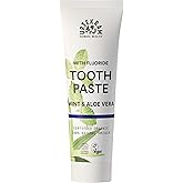 Urtekram Mint and Aloe Vera Toothpaste - Fresh Toothpaste with Fluoride Protection - Organic Vegan Natural Ingredients - Urte