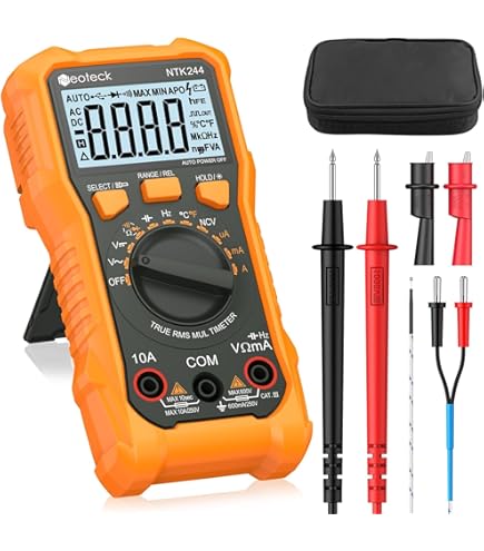 VOLTCRAFT VC131 Multimetro Digitale Portatile - CAT III 600V, Display 2000 Counts, Con Torcia E Rilevatore NCV
