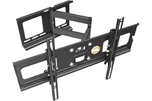 RICOO Uchwyt ścienny do telewizora, wychylny, do 40 – 75 cali, uniwersalny uchwyt TV R05, uchwyt ścienny na ścianę, uchwyt ścienny do telewizora, 65 cali do 95 kg, maks. VESA 600 x 400 mm