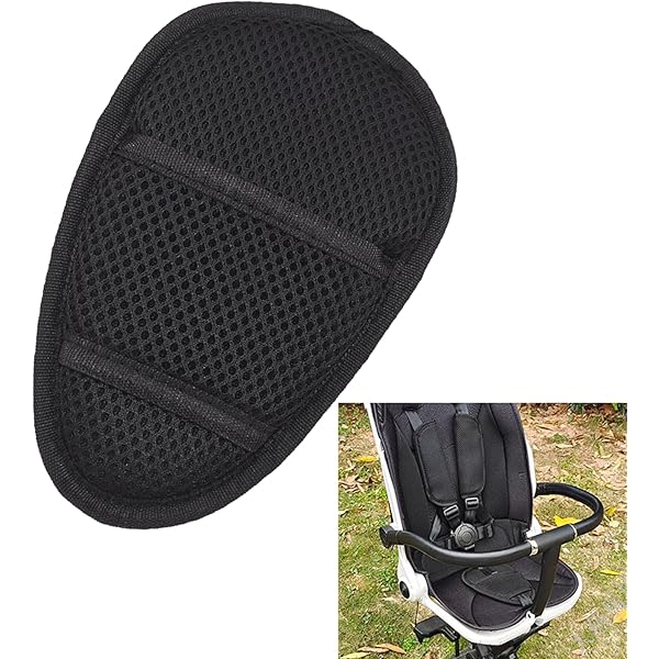 Innokids Car Seat Strap Cover Set For Baby Kids Seat Belt Covers With Crotch Pad Back Anti Slip Design For Car Seats Pushchair Stroller Medium 59l Black Grey 1