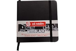 SKETCH BOOK BLACK ARTCREATION 12 x 12 cm