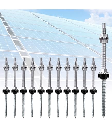 Supporti Pannelli Solari In Acciaio Inox 304 - Set Da 12 Pezzi Per Bulloni M10 - Foto 2