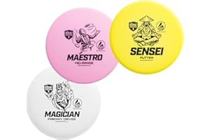 Discmania Active 3-Disc Soft Set Golf Unisex-Adult, Blanc, Jaune, Rose, One Size, Taille Unique
