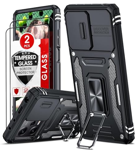 Moozy Custodia a Libro per Xiaomi Redmi Note 11 Pro 5G e 4G, Carbonio Nera - Protezione dei Bordi Metallici Flip Cover Portafoglio con Appoggio e Porta Carte