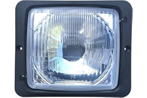 WESEM Phare 12 V 24 V E20 IP54 avec feux de route et feux de croisement pour tracteurs, tracteurs et machines agricoles