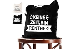QZOSZ Rentner Geschenk Mann und Frau, Renteneintritt Geschenk Abschiedsgeschenk Kollegen Lustig Rente Tasche 38x42, Lustige Ruhestand Geschenke für Frauen und Männer als Pensionierung Dankeschön Geschenke
