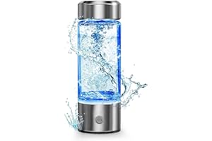 BLARIE Physiat New Hydrogen Water Bottle Portable Rechargeable Hydrogen Water, Hydrogen Water Ionizer Machine, with SPE/PEM Technology, for Home Office Travel Fitness Drinking