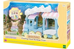 Sylvanian Families 5702 Regnbågståg med flytande moln - Dockhusleksaker