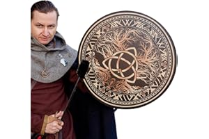 Maodom Shaman Drum - Tambour Shamanic avec - Tambour Shaman pour Adultes, la Musique spirituelle Sibérie