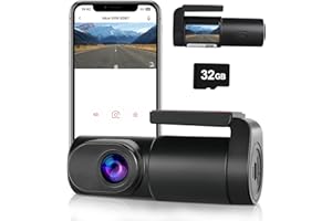PTUI Dash Cam Front with SD Card,1080P WiFi Dash Camera for Cars, Car Camera Dash with 0.96" mini screen Parking Monitor, Night Vision, 140° Wide Angle,WDR, App Control, G-Sensor,Easy Installation