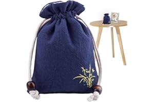 Biniveil 1pieces Small Bag For Pet Ashes | Memorial Dog Pouches | Drawstring Design | Puppy Pet Ashes Pouch | Cremation Bag | For Large Cat, Loved Person, Puppy | 10 * 13 * 1cm