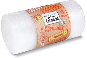 Leonardo Fai Da Te Pluriball a bolle d'aria di alta qualita 10 m x 50 cm , ideale come pellicola di imballaggio per porcellana e oggetti fragili, pellicola per la spedizione - 1 PEZZO
