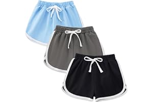 Naiyafly Girls Athletic Shorts Teen Kids Girls Running Gym Sports Dancing Shorts Casual Wear Joggers Shorts for Girls