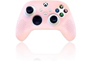 BelugaDesign Funda de piel pastel para controlador inalámbrico, funda de manga suave con agarre texturizado, compatible con Xbox Series X/S y Xbox One, color rosa claro
