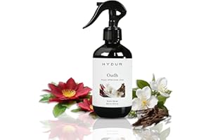 Hydur Oudh Room Spray | Luxurious Floral Fragrance | Woody, Musky and Oud Scent | Home, Office, Car and Bathroom Air Freshener | Travel Friendly Fine Mist Trigger 300ml Bottle