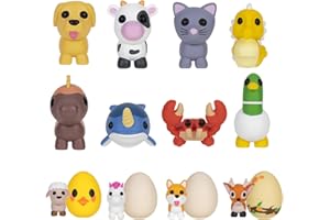 Pack Adopt Me! ! de 10 Animaux mystère - Série 1-10 Animaux - Meilleur Jeu en Ligne - Jouets pour Enfants Amusants à Collectionner mettant en Vedette tes Animaux préférés, 6 Ans et Plus