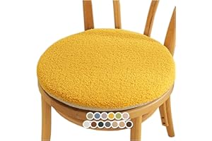 MCNDSI Sitzkissen Rund Stuhlkissen Stuhlauflage rutschfest Stuhlkissen Waschbar Sitzkissen Gartenstuhl für Esszimmerstühle Hocker Bürostühle(#11,14x14inch/35x35cm)